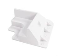 BEAZOOM Support de montage pour panneau solaire ABS résistant aux UV et aux fuites pour camping-car, bateau, toit plat, blanc (angle incurvé blanc)