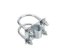 BEAZOOM Support de serrage de mât d'antenne robuste de 25 à 52 mm réglable en acier inoxydable pour toit satellite, camping-car, yacht, camping-car, résistant à la rouille, argenté