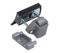 BEAZOOM Verrou de tiroir à filetage métallique sécurisé pour placard de caravane, mécanisme de loquet en alliage de zinc pour panneaux de 14 à 17 mm, noir
