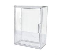 BEAZOOM Vitrine en acrylique à 2 niveaux avec séparateur amovible, vitrine transparente empilable avec magnétique pour porte pour organisation d'objets de collection (0 diviseur)