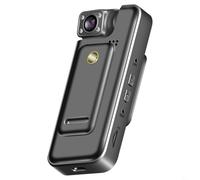 BEAZOOM WiFi portable 5K pour caméra corporelle, rotation à 180° pour mini caméra avec écran 1,54", enregistrement 8H, format de poche (2K)