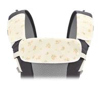 Bebamour Coussinets de Dentition pour Porte-bébé, Bavoirs 100% Coton Drool 3 Pièces Coussinets de Dentition Bébé pour Garçons/Filles, S'adapte à Tous les Porte-bébé/Réversible/Naturel