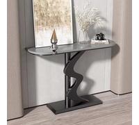BEBANE Console étroite avec Structure en métal,Console Abstraite en Alliage de Style Art déco,Console Moderne, Console de Salon résistante aux Rayures,Convient aux Petits espaces(B,120cm/47.2in)