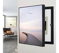 BEBANE Couvercle décoratif de boîte électrique Murale, boîte à Interrupteur à Bascule pour Compteur, Protecteur de disjoncteur décoratif, adapté au Salon(E,60 * 80cm/23.6 * 31.5in)