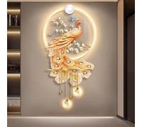 BEBANE Décoration Murale 3D avec lumières LED, Lampe Murale Moderne pour la Maison, Grand Tableau décoratif pour la Maison, l'entrée, Le Couloir, Alimentation Secteur(B,70 * 156cm/27.6 * 61.4in)