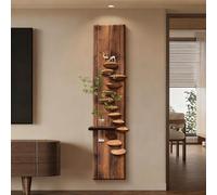 BEBANE Décoration Murale 3D avec lumières LED, œuvre d'art Murale hydroponique composée de Verdure, Convient pour la Chambre à Coucher, Alimentation Secteur(B,25 * 100cm/9.8 * 39.4in)