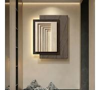 BEBANE Décoration Murale 3D en Effet Pierre de Sable avec éclairage LED, Tableau Mural Abstrait pour entrée, adapté au Salon, à la Chambre, au Couloir, aux hôtels