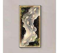 BEBANE Décoration Murale 3D en Forme de Poisson Rouge illuminé par LED, avec Cadre en métal. Convient pour Les Chambres, Les Salons, Alimentation Secteur(A,50 * 100cm/19.7 * 39.4in)