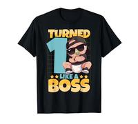 Bébé 1er anniversaire Garçons Filles 1 an Like a Boss Kids T-Shirt