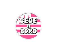 Bébé à bord fille Bretagne breizh 1092 autocollant adhésif sticker - Taille : 17 cm