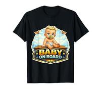 Bébé à Bord Mignon garçon Attend mère Enceinte Femme Douce T-Shirt