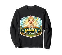 Bébé à Bord Mignonne Fille Attendant Mère Enceinte Femme Sweatshirt