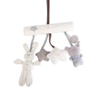 Bébé accroché jouet hochet avec musique crèches poussette peluche lapin étoile ours doux jouet interactif pour les nourrissons