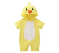 Bébé Adorable Costume De Poulet Nourrisson Fille Nouveau-Née Garçon Carnaval Bébé Poussin Combinaison Animal À Capuche Costume Carnaval Tenues Fête Halloween Pâques Thanksgiving Anniversaire Cosplay