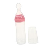 Bébé Alimentaire Mangeoire Silicone Squeeze Alimentation Bébé Nourriture Distribution Cuillère Infantile Fruit Chargeur Enfants Enfants Enfants Garçons Fille Rose