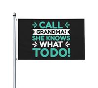 Bébé Appelle Grand-Mère, Elle Sait Quoi Faire Garden Flag Drapeaux Couleurs Vives Drapeau De Jardin Pour Jardin Pelouse Intérieur 3X5Ft
