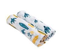 Bebe au Lait Housse de panier Big Sur Surf et tortues de mer.