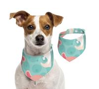 Bébé Axolotl Mignon Kawaii,Bandanas pour Chien, écharpe en Coton, Bavoirs réglables pour Animaux de Compagnie,S