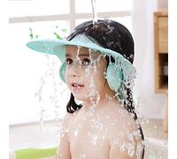Bébé Bain Douche Visière Laver Shampooing Cap Baignoire Tête Chapeau Rincer Cheveux Empêcher L'eau De Rentrer Des Yeux Et Des Oreilles Protection Enfants Et Enfants En Bas Âge (Bleu)