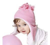 Bébé Bonnet Chapka avec Moufle Chapeau tricoté hiver pour fille garçon Noël Bonnet Tricot en Laine Chaud pour Enfants Chapeau Hiver Bonnet Doublure en Peluche pour Ski Promenade Cadeau Noël