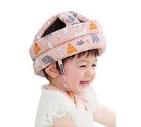 Bébé Casque de Protection Antichoc Casques de Sécurité pour Bébé Chapeau de Sécurité Domestique Tête de protection Chapeau de coton Réglable pour Enfant Sécurité à Ramper et Marcher, Rose,0-3 ans