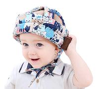 Bébé Casque de Protection Antichoc Casques de Sécurité pour Bébé Chapeau de Sécurité Domestique Tête de protection Chapeau de coton Réglable pour Enfant Sécurité à Ramper et Marcher, Chat,0-3 ans
