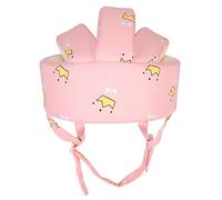 Bébé Casque de Protection Coton Respirant Casque de Sécurité Anti-chute Chapeau Anti-collision Infantile Chapeau de Protection de Tête Ajustable pour Enfant 0-5 Ans Apprendre à Ramper et Marcher