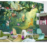Bébé Chambre Papier Peint Beige Disney Caractères Photo Murale Art Unisexe