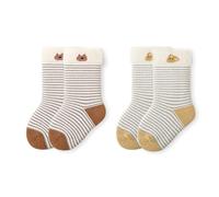Bébé Chaussettes d'hiver Épaissie Chaudes Chaussettes Mignon Dessin Animé Rayées Enfants Garçons Filles Coton Chaussettes mi-mollet