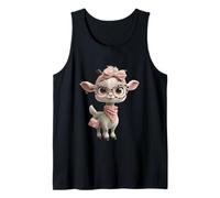 Bébé Chèvre Kawaii Personnage Mode Ferme Animal Portrait Débardeur