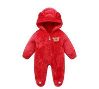 Bébé Combinaison De Neige Hiver À Capuche Grenouillère en Polaire Garçons Filles Jumpsuits Barboteuse d'hiver pour Enfant Bebe 18 Mois Body Papy Mamie Garçon