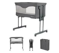BEBE CONFORT Amara Lit bébé 0-6 Mois 0-9 kg Co Sleeper Berceau 2 en 1 avec couchette et Berceau Compact en 3 Secondes Facile à déplacer Sac de Voyage Pratique Graphite teinté