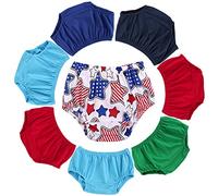 Bébé Coton Caleçons Culotte Slips Shorts Respirant Lavable sous-vêtements Pantalons Boxer pour Bébé Garçon Fille 3-24 Mois Rouge