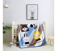 Bébé Couverture Plaid Sofa et Lit, Fansu Couverture en Flanelle de Dessin Animé épaisse à Double Couche Très Douce Pour Baby Berceau/Landau (100x130cm,paradis)