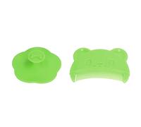 Bébé Cuve de Cuve SC, 2PCS Brush Set Soft Sensory Silicone Bath Rush Comfort Grip Washable Email Fine Brushes & Combs Confortable NOUVELLES COFFORTS (GREEN)