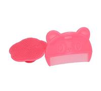 Bébé Cuve de Cuve SC, 2PCS Brush Set Soft Sensory Silicone Bath Rush Comfort Grip Washable Email Fine Brushes & Combs Confortable NOUVELLES COFFORTS (rouge)