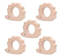 Bébé de dentition jouets bricolage hérisson forme hêtre bois artisanat collier Bracelet pendentif pour des dents plus saines adapté pour bébé bain temps détente