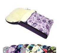 Bébé de Dreams Chancelière d'hiver Motif chouettes 90 cm ou 108 cm pour poussette laine d'agneau laine d'agneau neuf hiver Sac Coton Chancelière