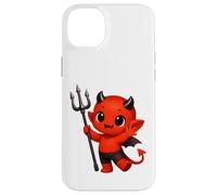 Bébé Diable Rouge Joyeux avec Trident Formes Mania Coque pour iPhone 14 Plus