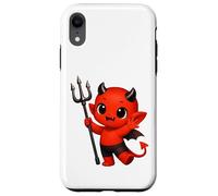 Bébé Diable Rouge Joyeux avec Trident Formes Mania Coque pour iPhone XR