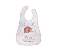 Bébé Douceur, Bavoir Scratch Plastique avec Poche Récupérateur 45 x 28 cm Hérisson Foret Magique
