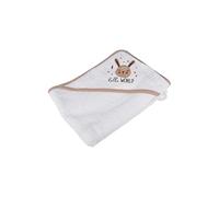 Bébé Douceur, Cape de Bain 75 x 75 cm 100% Coton 300Gsm Lapin Foret