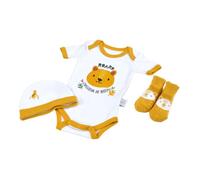 Bébé Douceur - Coffret de naissance avec body, bonnet et chaussettes 0-1 mois - Chasseur de bisous