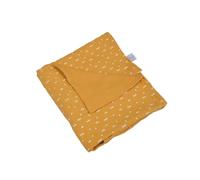 Bébé Douceur, Couverture 100% Gaze de Coton 75 x 75 cm Moutarde