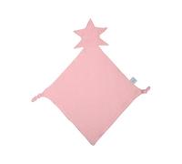 Doudou mouchoir Etoile en gaze de coton - Rose - l 30 x L 46 cm
