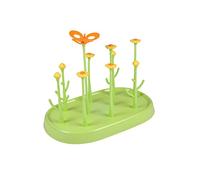 Bébé Douceur, Egoutte Biberon Plastique 32 x 3 x H24 cm / 10 Branches Joli Jardin