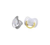 Bébé Douceur, Set de 2 Sucettes Silicone Physiologique Etoile +6Mois Essen'Ciel