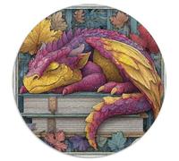 Bébé Dragon Dormant dans Un Livre Puzzles pour Adultes 1000pcs (67.5x67.5cm),Jeux De Défi