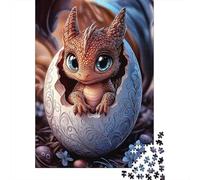 Bébé Dragon éclosion 1000 Pièces Carton Art Aigle Noir vol Puzzle pour Adolescents Coupe Précise sans Poussière Activité sans Écran 52x38cm/1000pcs