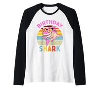 Bébé du Requin pour Anniversaire Fille Manche Raglan